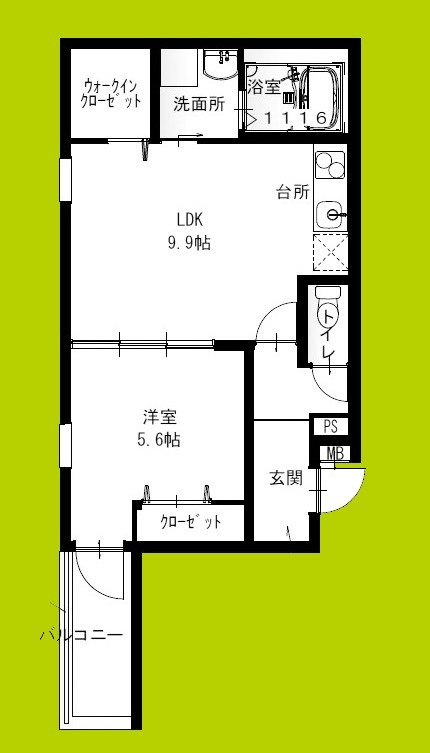 フジパレス高石駅南Ⅱ番館 間取り