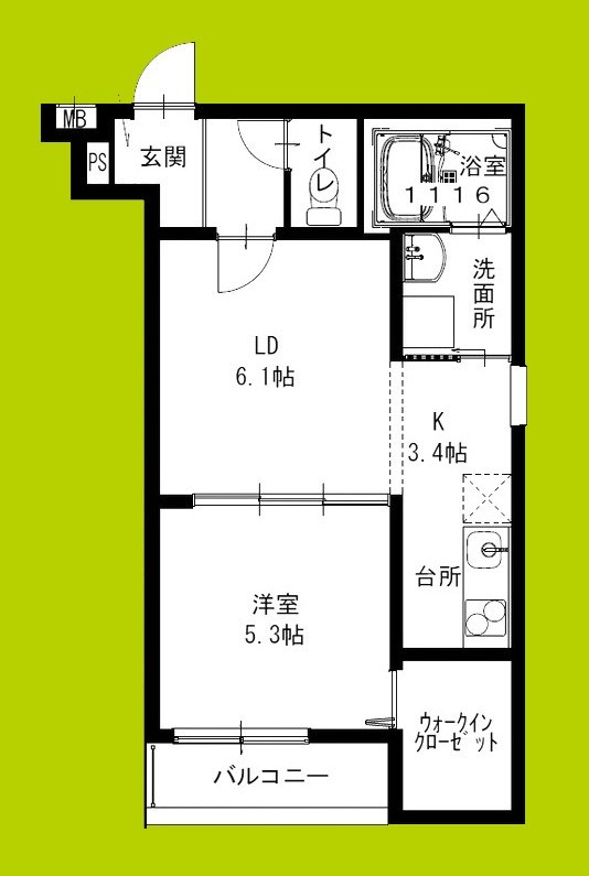 フジパレス高石駅南Ⅰ番館 間取り