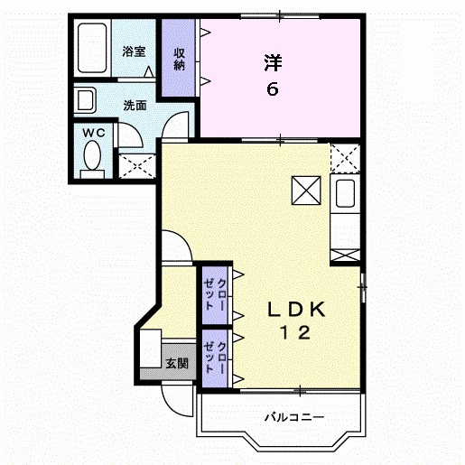 ブルー　スカイⅠ 間取り