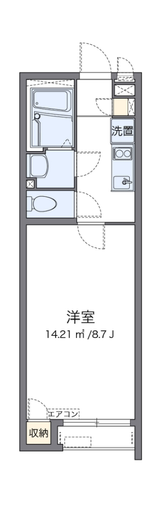 クレイノＧＲＡＣＹ浜寺 間取り
