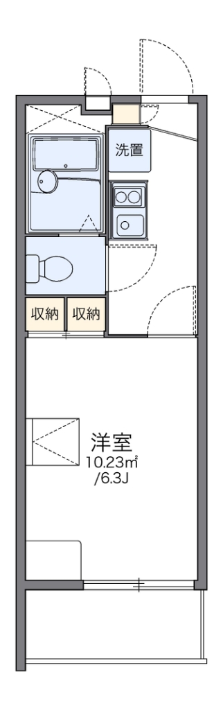 レオパレスヴァーグ浪芳庵 間取り