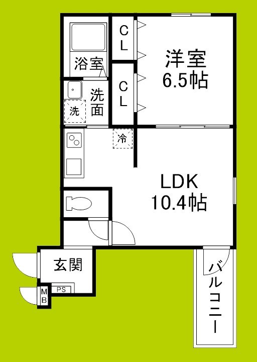 フジパレス エン Ⅲ号館 間取り