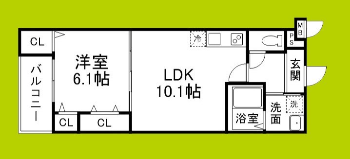 （仮称）フジパレス遠里小野二丁目Ⅱ 間取り