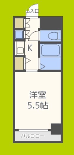 クラウンハイム夕陽丘 間取り