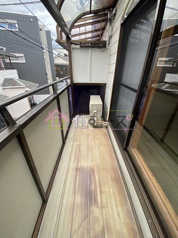 王子町貸家 ベランダ