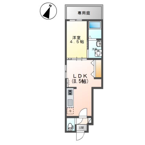 (仮称）豊中市螢池中町新築アパート 間取り