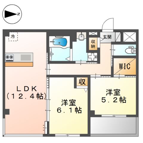 Lakia　due　(ラキアデュエ） 間取り