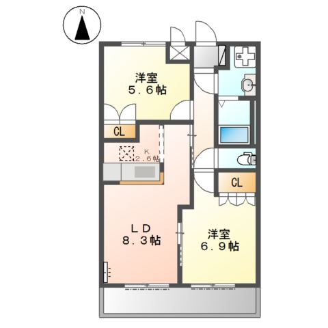 コンフォースＭＩＹＡ 間取り図