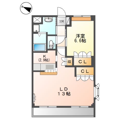 コンフォール花水木 間取り