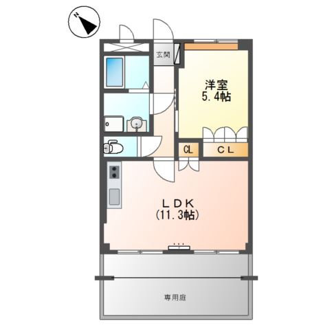 ソレイユ一条院 間取り