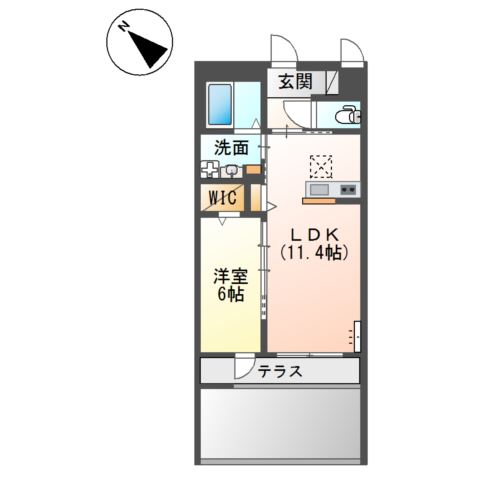 仮称）泉大津市千原町新築アパート 間取り