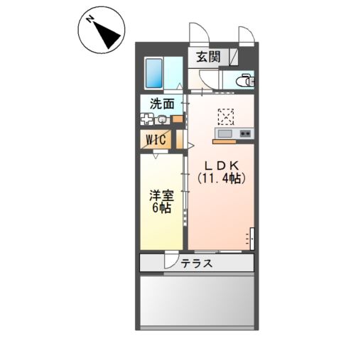 仮称）泉大津市千原町新築アパート 間取り