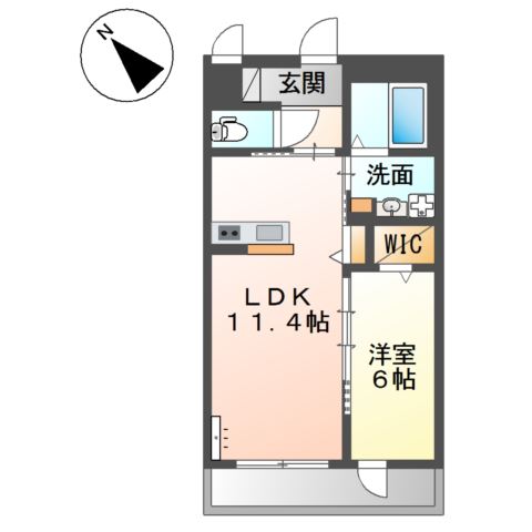仮称）泉大津市千原町新築アパート 間取り