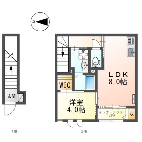 プランドール豊町 間取り