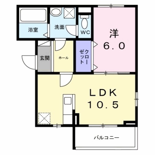 ロイヤルメゾン北巽Ⅱ 間取り