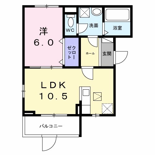 ロイヤルメゾン北巽Ⅱ 間取り
