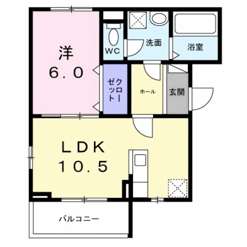 ロイヤルメゾン北巽Ⅱ 間取り