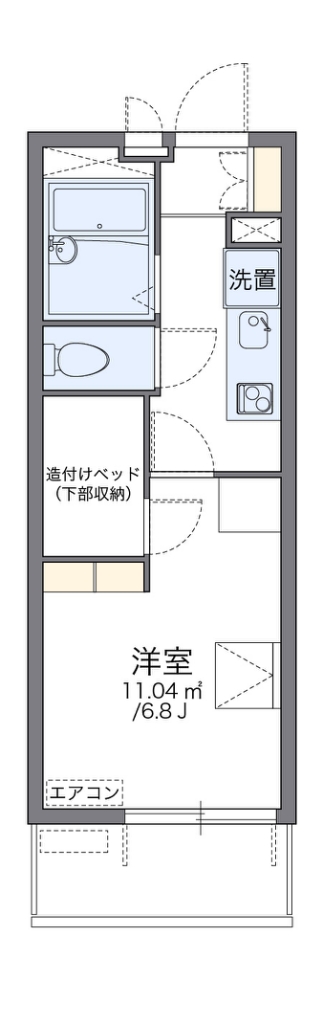 レオパレス夢眠舎 間取り