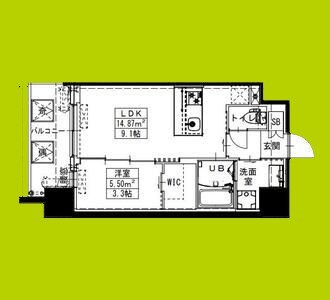 S-RESIDENCE難波西alter 間取り