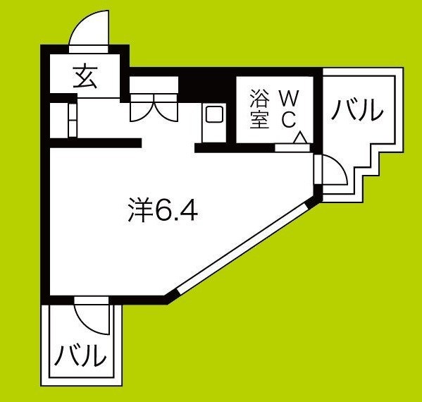 朝日プラザ梅田北デラ・リブジェ 間取り