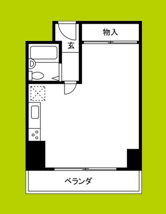 南堀江スカイハイツ 間取り