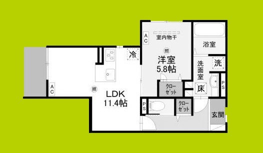 La Coeur北島 間取り図