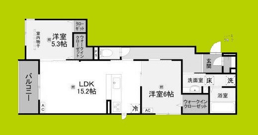 La Coeur北島 間取り図
