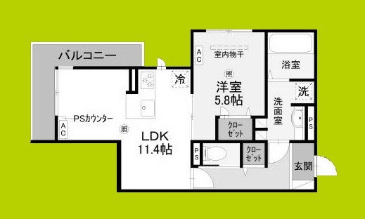 La Coeur北島 間取り図