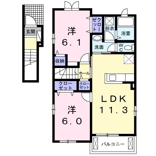 シーサイドナカノパートⅡ 間取り