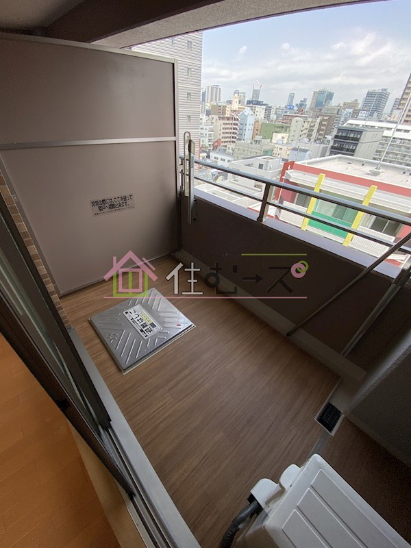 エステムコート大阪城北　天満の杜 ベランダ