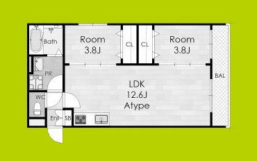 AVANTIO　HONMACHI 間取り
