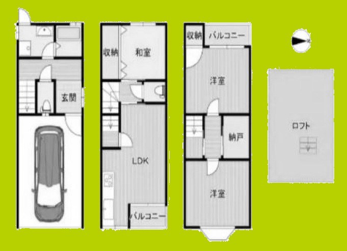 鴫野西　一戸建 間取り