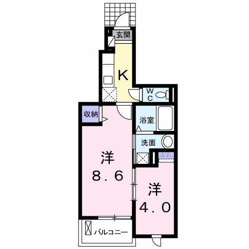 クリスタルガーデン　カラー 間取り