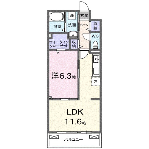 ポムドパン北花田 間取り
