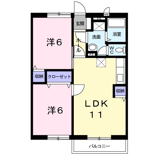 グリ－ンコ－ト１番館 間取り