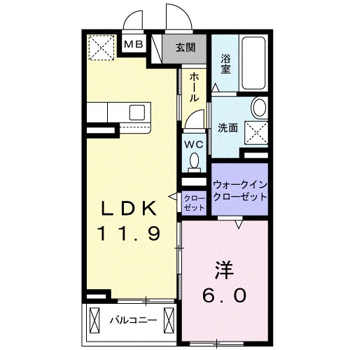 クレール・ド・ルナ 間取り