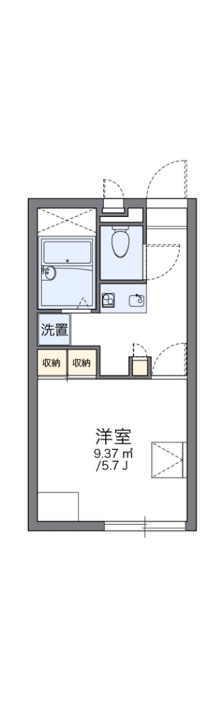 レオパレスアーバンアメニティー 間取り