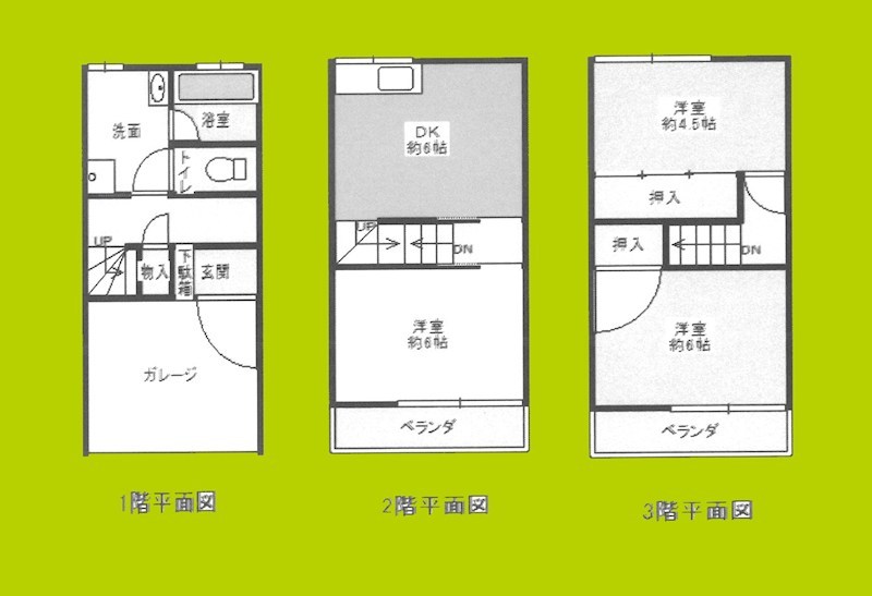 西淀川区中島貸家 間取り