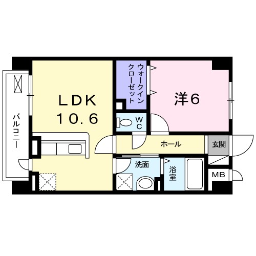 メゾンドファミーユ鶴見緑地公園 間取り