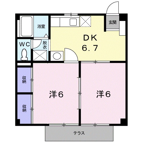 シャトレー中井 間取り