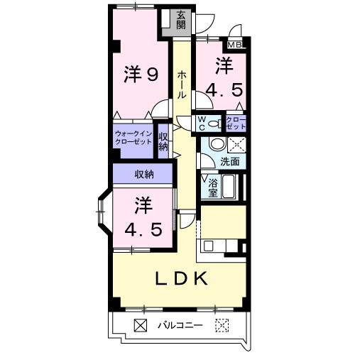 シェリール河崎２ 間取り