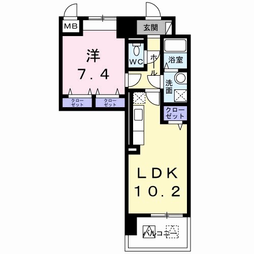 天神　戎　長柄 間取り