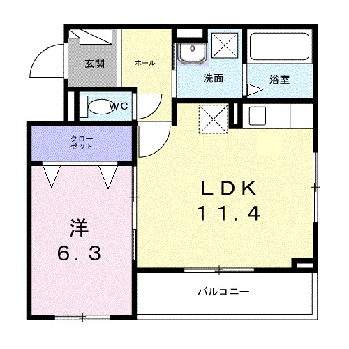 ラ・クロシェット 間取り