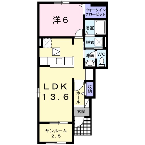 プロムナード　岸城 間取り