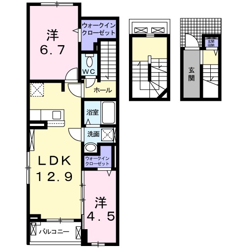 グレイス　ワン　Ⅲ 間取り