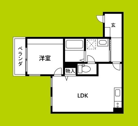 リブレメゾン岸辺Ⅰ 間取り