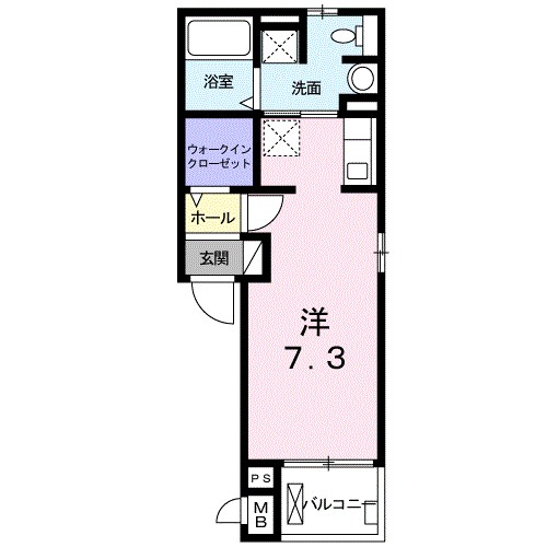 ハピネス浦江　Ⅱ 間取り
