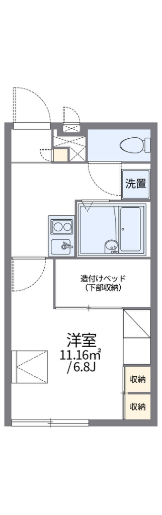 レオパレスフォレストコート大井 間取り