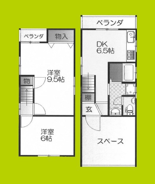 横堤４丁目貸家 間取り