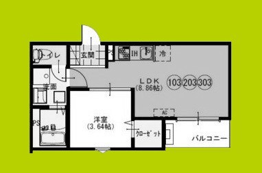 F+style八尾北久宝寺 間取り